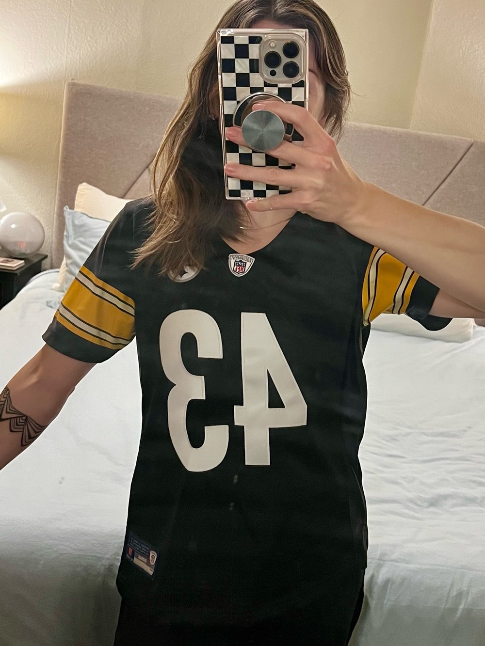 NFL Pittsburgh Steelers Troy Polamalu #43 Women's Football Jersey - Picture 7 of 10